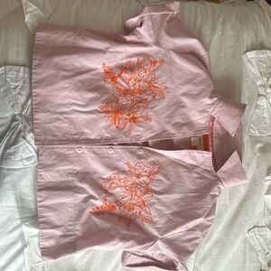 Anthropologie Maeve Cropped Surf Shirt - worn once! Great condition!